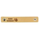 Leren Label Hand gemaakt