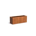Cortenstaal Akelei L22.1 plantenbak 150x50x60 cm.  cortenstalen bloembak