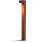 Cortenstalen tuinlamp C2S-1100 hoogte 110 cm. staande lamp