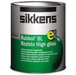 Sikkens Rubbol BL Rezisto High Gloss - 1 liter (Oude etiket) - Zwart