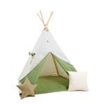 TIPI tent Khaki met accessoires TIPI  Khaki + 2 kussens en mat