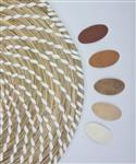 Haarspeldjes 'Yara' - verschillende maten en kleuren - stof/imitatieleer - standaardsetje 1 — 5 cm