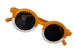 Kinder-zonnebril voor jongens/meisjes - kindermode - fashion - zonnebrillen - white/yellow - wit/gee