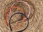 Diadeem - haarband - basic - kunststof - blauw - terra/rood - mosgroen - roze - kaki — Kaki