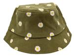 Zomerhoed daisy - meisjes - kinderen - groen- vissershoed - bucket hat - madeliefjes - 2 t/m 5 jaar