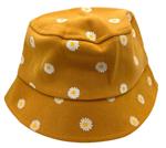 Zomerhoed daisy - meisjes - kinderen - geel - vissershoed - bucket hat - madeliefjes - 2 t/m 5 jaar