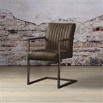 Tower Living - Stoel Ferro met armleuning | Donkerbruin