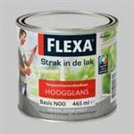 Flexa Strak in de Lak Hoogglans Mengservice Donkere Kleuren - 0,5 Liter