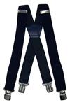 Donkerblauwe Heavy Duty Bretels met 4 extra sterke stalen clips