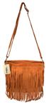 Back to the Sixties Suede Franje tas (oranje)