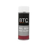 BTC Spray Ral 9010 Zuiver Wit Hoogglans 400 ml
