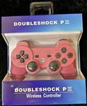 Double Shock Controller Wireless voor PSIII Roze Nieuw