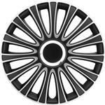 4-Delige Wieldoppenset LeMans 13-inch zwart/zilver
