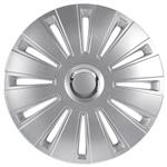4-Delige Wieldoppenset Daytona Pro 13-inch zilver/chroom ring