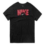 Nike Dri-Fit Logo T-shirt Zwart Rood Kledingmaat : XXL