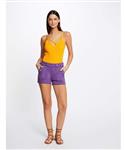 Straight shorts with buttons 221-Shanoa