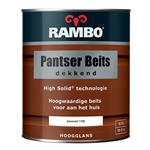 Rambo Dekkende Pantserbeits Hoogglans -  Zandgeel 1118 - 5 maal 0.75 liter