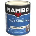 Rambo Pantserbeits Deur & Kozijn Dekkend Zijdeglans - Kastanjebruin 1114 - 0,75 liter