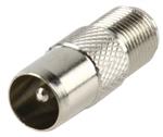 verloop F-connector female naar IEC male