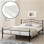Metalen bedframe Florenz incl. matras 160x200 cm zwart