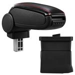 Armsteun voor Ford Ka vanaf 2009 kunstleer zwart rood stiksel