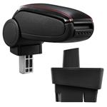 Armsteun Ford Focus Mk1 1998-2001 kunstleer zwart rood stiksel