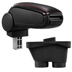 Armsteun Peugeot 208 vanaf 2012 kunstleer zwart rood stiksel