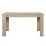 [en.casa] Eettafel Nora 140x90x77 cm eikenkleurig gekalkt