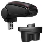 Armsteun-Opel Corsa E-11-2014-kunstleer-zwart+rood stiksel