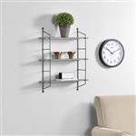 Wandrek Visby met 3 planken 60x23,5x63,5 cm betonkleurig