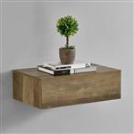 Wandplank met lade zwevend 46x30x15 cm houtkleurig