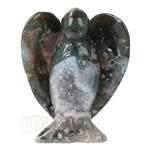 Mos-agaat Engel Nr 12 - 598 gram - 12 cm