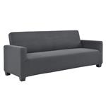 Stertch meubelhoes bankhoes 3-zitsbank polyester donkergrijs