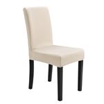 Stoelhoes stoelovertrek hoes voor stoelen stretch zandkleur