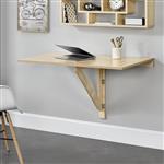 Tafel bureau opvouwbaar voor wandmontage 100x60x58 hout