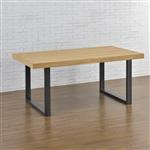 Stalen onderstel set van 2 U tafelpoot 90x72 cm metaal grijs