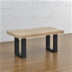 Stalen onderstel set van 2 U bankpoot 30x43 cm zwart