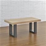 Stalen onderstel set van 2 U bankpoot 30x43 cm metaal grijs