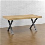 Stalen X tafelpoten set van 2 meubelpoot 79x72 cm metaal grijs