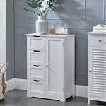 [en.casa] Badkamerkast Locust 81x55x30 cm MDF wit