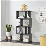 Boekenkast schap Marseille 130x60x24 cm donkergrijs