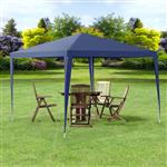 Paviljoen partytent waterdicht 3x3x2,55 m donkerblauw