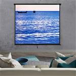 Projectiescherm wit en zwart 203x203 cm 113