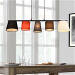 Design hanglamp Ontario 150x105x20 cm 5xE14 meerkleurig