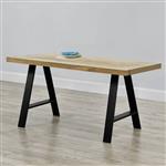 Stalen A tafelpoot set van 2 meubelpoot 70x10x72 cm zwart