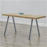 Stalen A tafelpoot set van 2 meubelpoot 70x12x72 cm grijs