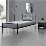 Metalen bedframe Hercules incl. bedbodem 90x200 cm zwart