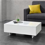 Salontafel Braunschweig 85x55x31 cm wit hoogglans