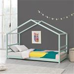 Kinderbed Vardo grenen huisbed en bedbodem 90x200 mint