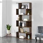 Boekenkast schap Oxford 192x80x24 cm walnoot